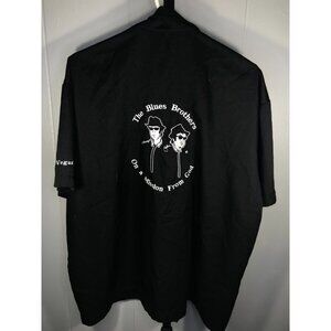 VTG Blues Brothers Shirt House of Blues Button Up Short Sleeve Black Men XLarge